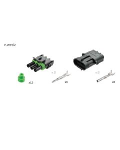 Delphi P-WP3/2 3 Circuit Weather-Pack 2 Pack Kit