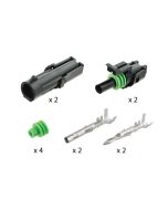 Delphi P-WP1/2 1 Circuit Weather-Pack 2 Pack Kit